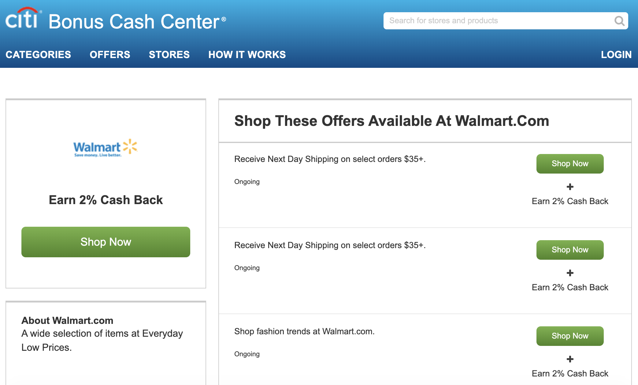 Earn Serious Cashback At Walmart