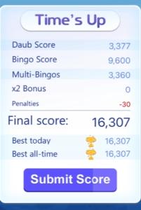 Bingo Clash submit score